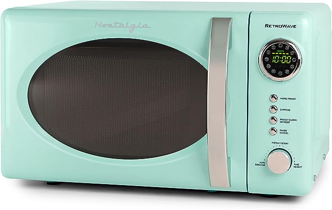 Nostalgia RMO7AQ Retro 0.7 Cu Ft 700-Watt Countertop Microwave Oven