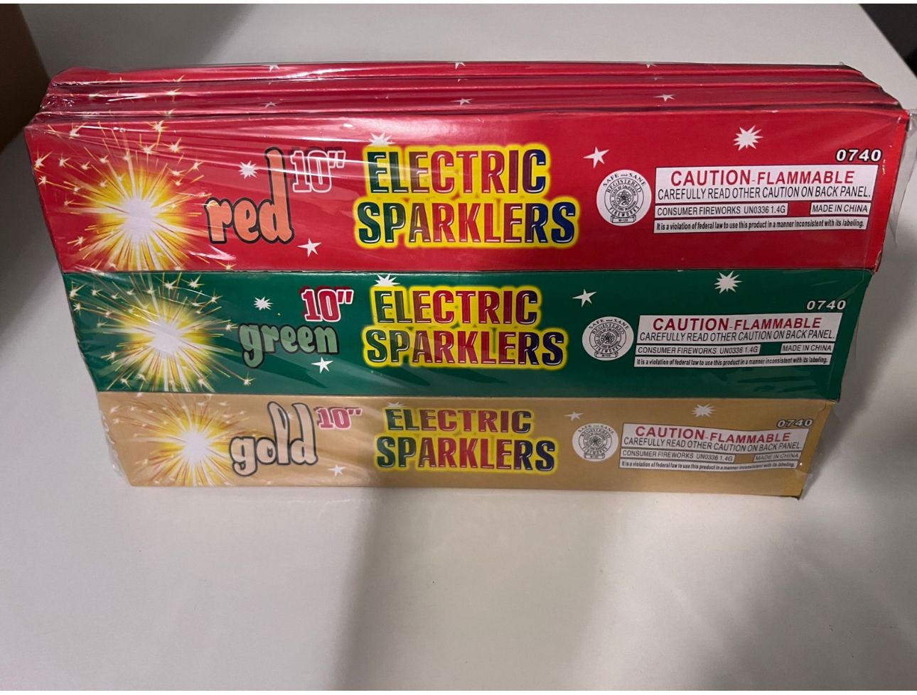 10 inch Sparklers (Pack of 12 Boxes)